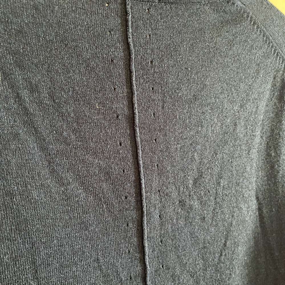 Vintage Espirit Navy Blue V-Neck Light Weight Sweater Preppy XL (Fits Large) - Picture 6 of 7